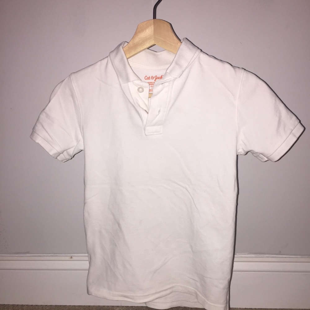 2 Cat & Jack White Collared Shirts